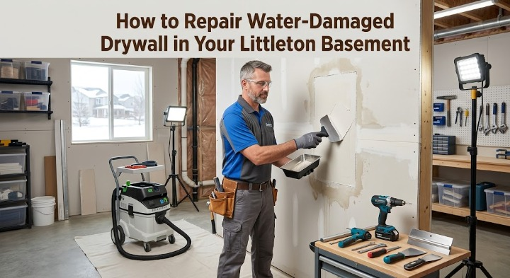 How to Repair Water-Damaged Drywall in Your Littleton Basement